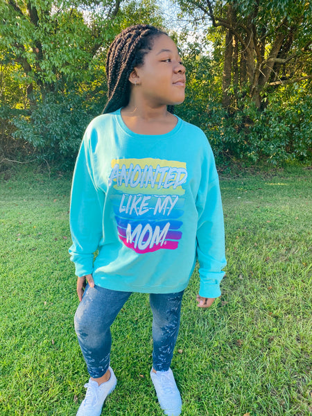 Kingdomaire Kids Anointed Like Mom Sweatshirt